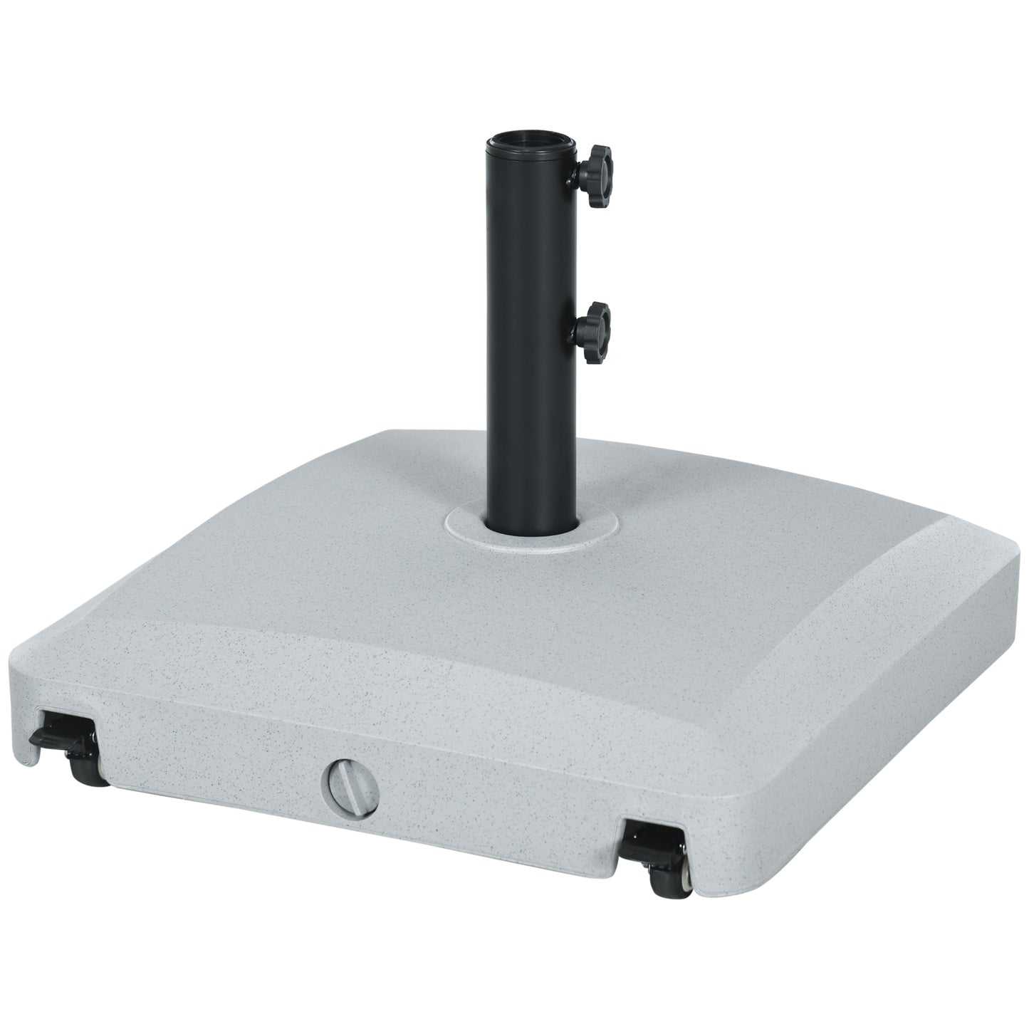 66 lb Heavy Duty Patio Umbrella Stand Filled Umbrella Holder Market Umbrella Base for Outdoor Garden Backyard Light Grey