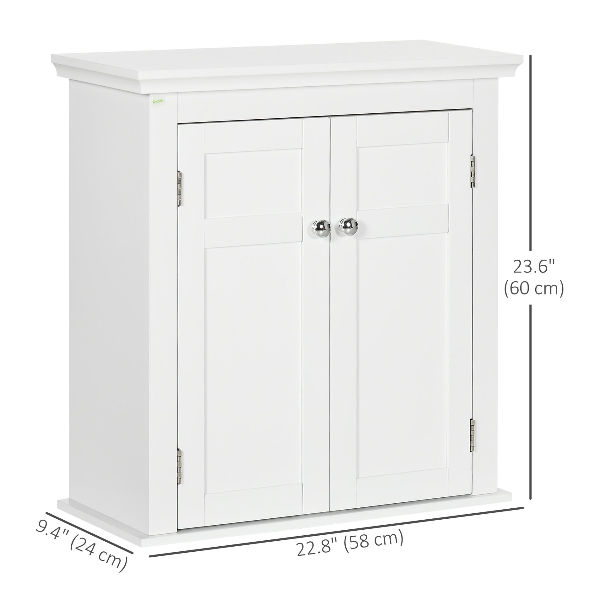 Bathroom Cabinet, Medicine Cabinet, Over Toilet Storage Cabinet with Adjustable Shelves for Entryway, White