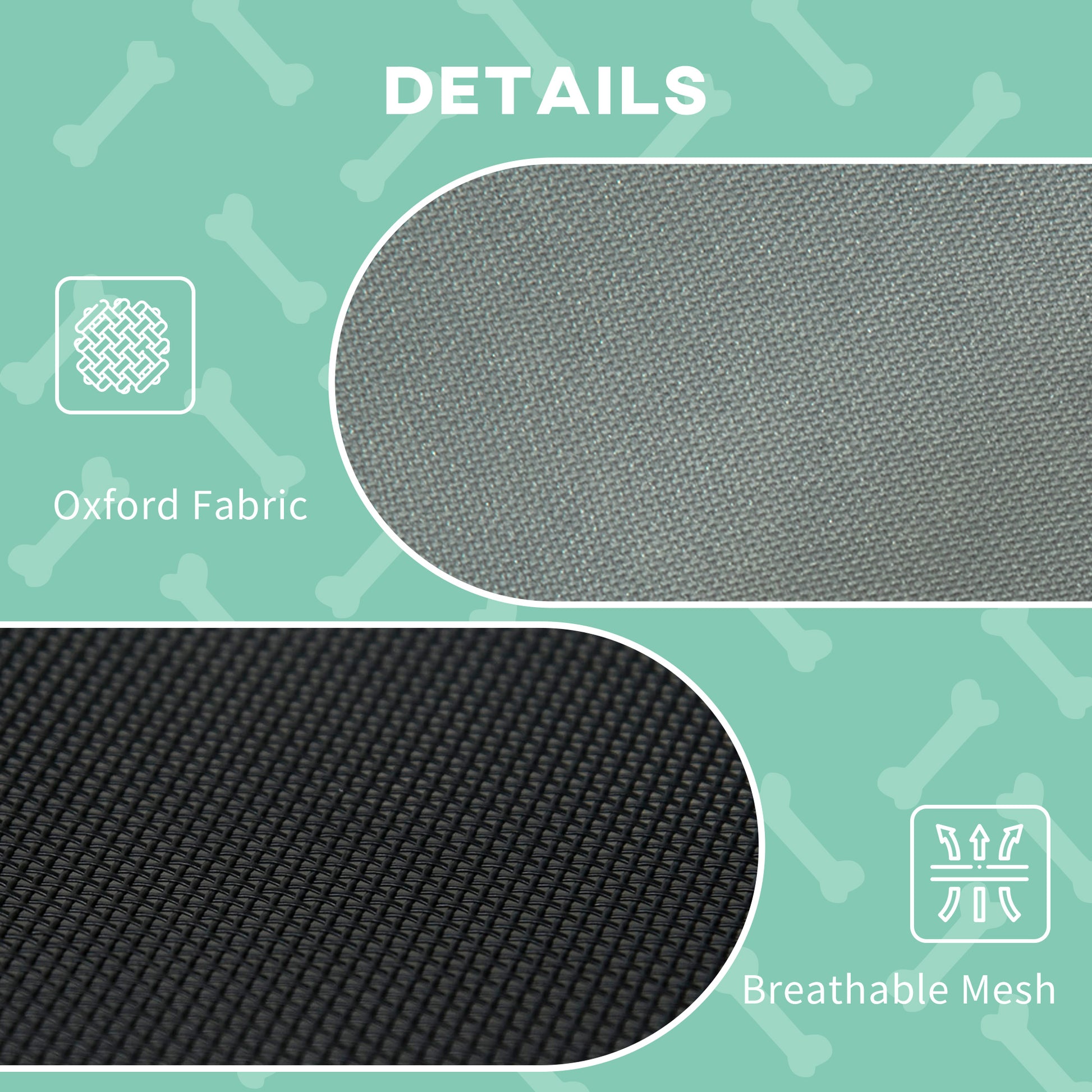 Elevated Cooling Pet Bed Portable Raised Dog Cot with Canopy for Small-Sized Dogs, Grey