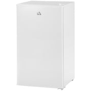 Compact Refrigerator, Mini Fridge with Freezer, Adjustable Shelf, Mechanical Thermostat and Reversible Door, White