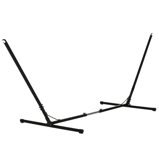 Adjustable Hammock Stand, Fits 10-13 ft Hammocks Up to 264lbs Capacity,Black