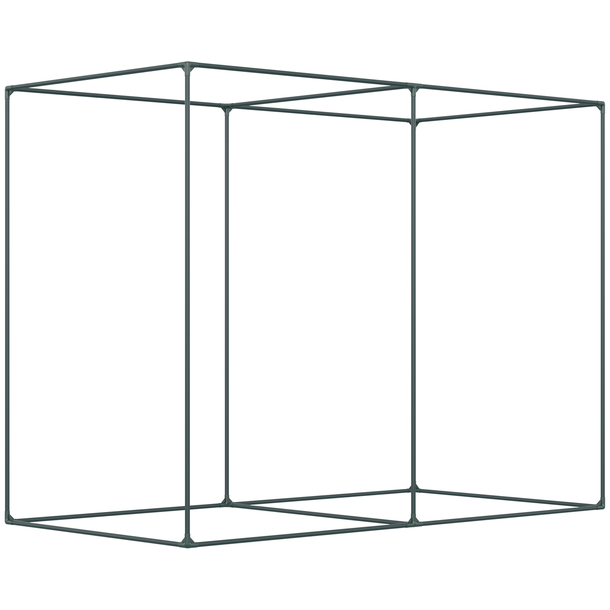 6.5 x 3.3ft Crop Cage, Garden Plant Protector with Single Zippered Door, Storage Bag and Ground Stakes, Green