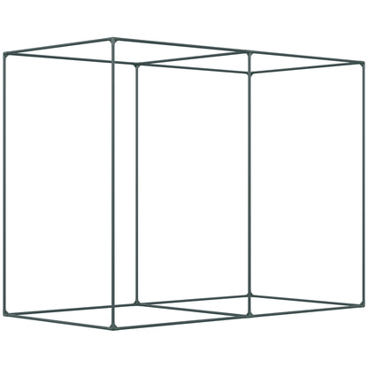6.5 x 3.3ft Crop Cage, Garden Plant Protector with Single Zippered Door, Storage Bag and Ground Stakes, Green