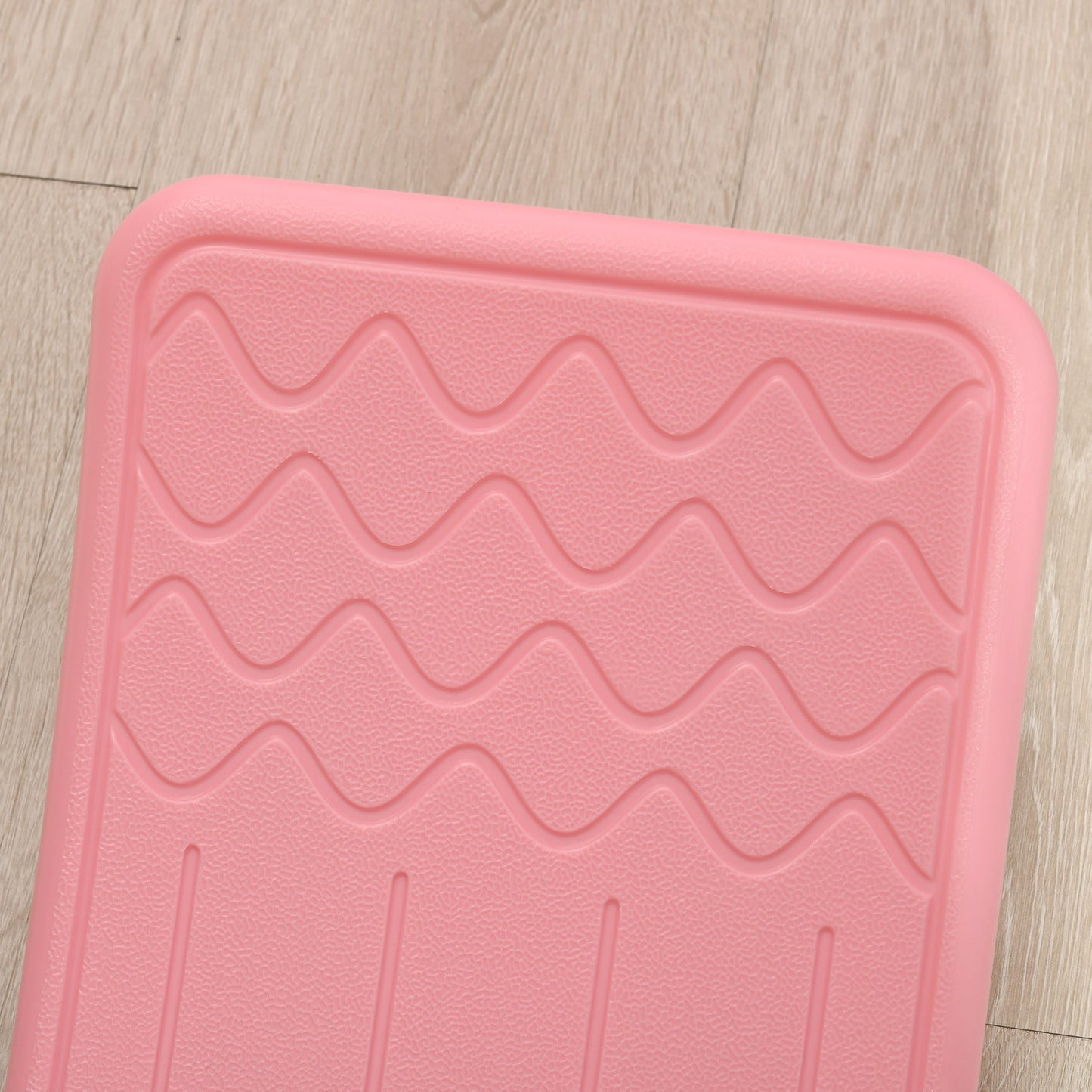 Qaba 32.3" Balance Board, Wobble Board Kids Curvy Rocker Board, Ended Preschool Learning Montessori Waldorf Toy, Pink