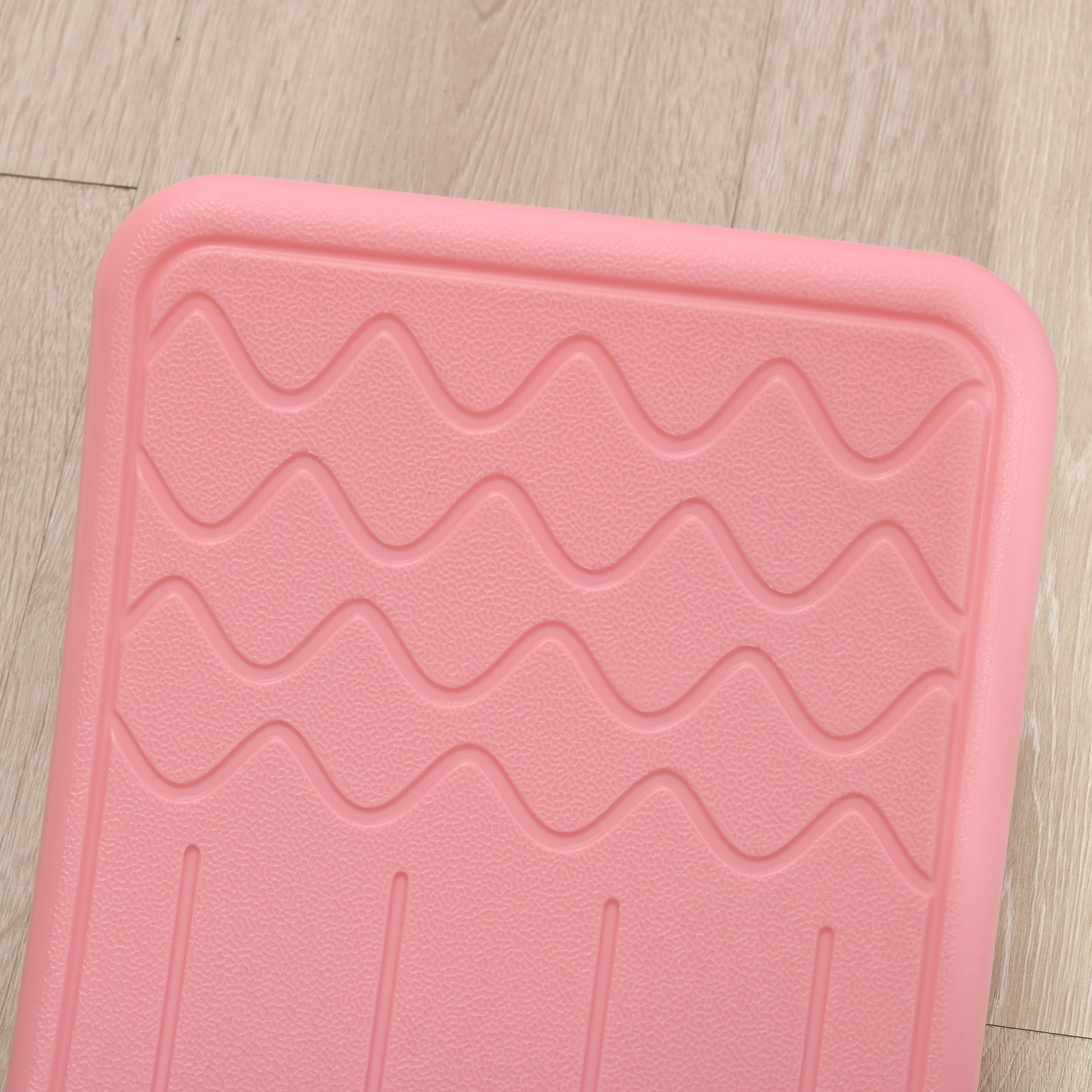 Qaba 32.3" Balance Board, Wobble Board Kids Curvy Rocker Board, Ended Preschool Learning Montessori Waldorf Toy, Pink