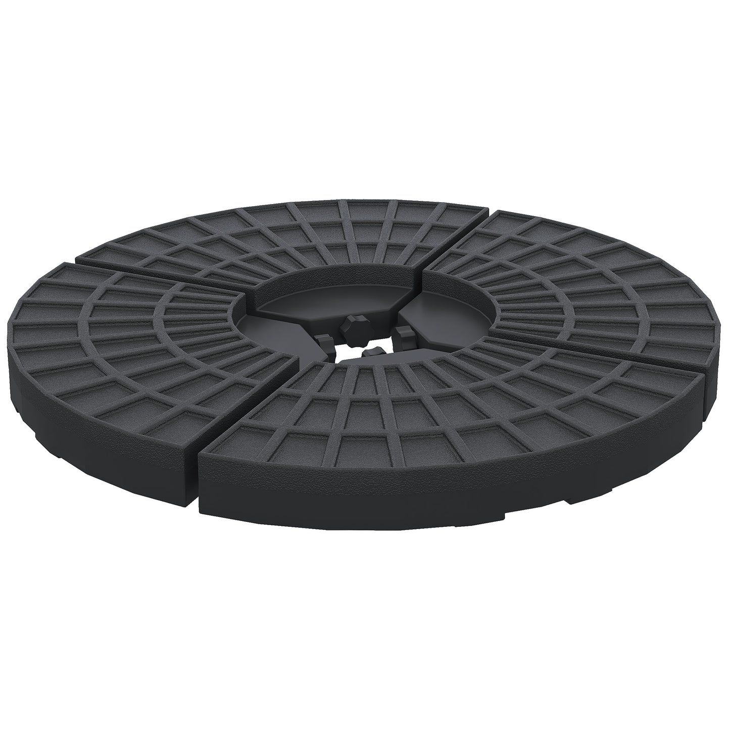 Set of 4 Umbrella Base Weights Outdoor Parasol Holder for Cross Base Portable