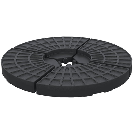 Set of 4 Umbrella Base Weights Outdoor Parasol Holder for Cross Base Portable