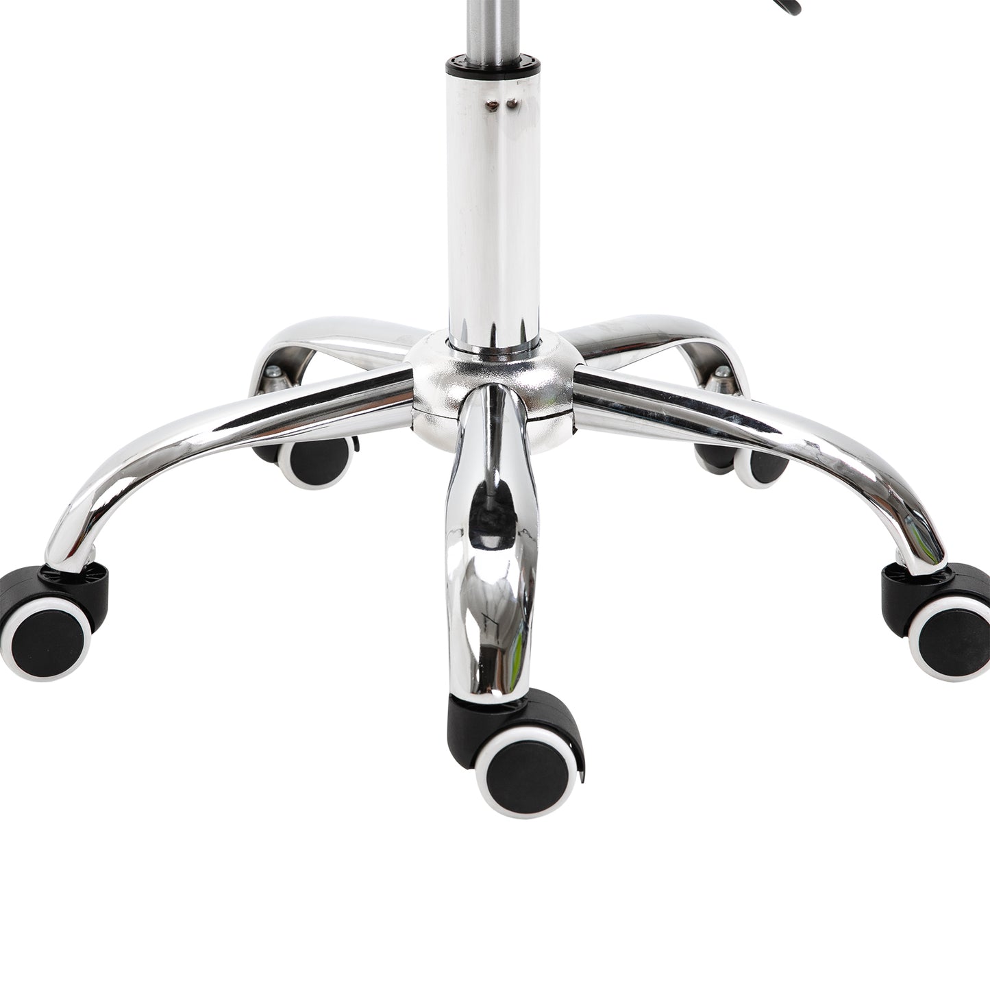 Adjustable Hydraulic Rolling Salon Stool Swivel Saddle Chair Spa Beauty Seat PU Leather, Black