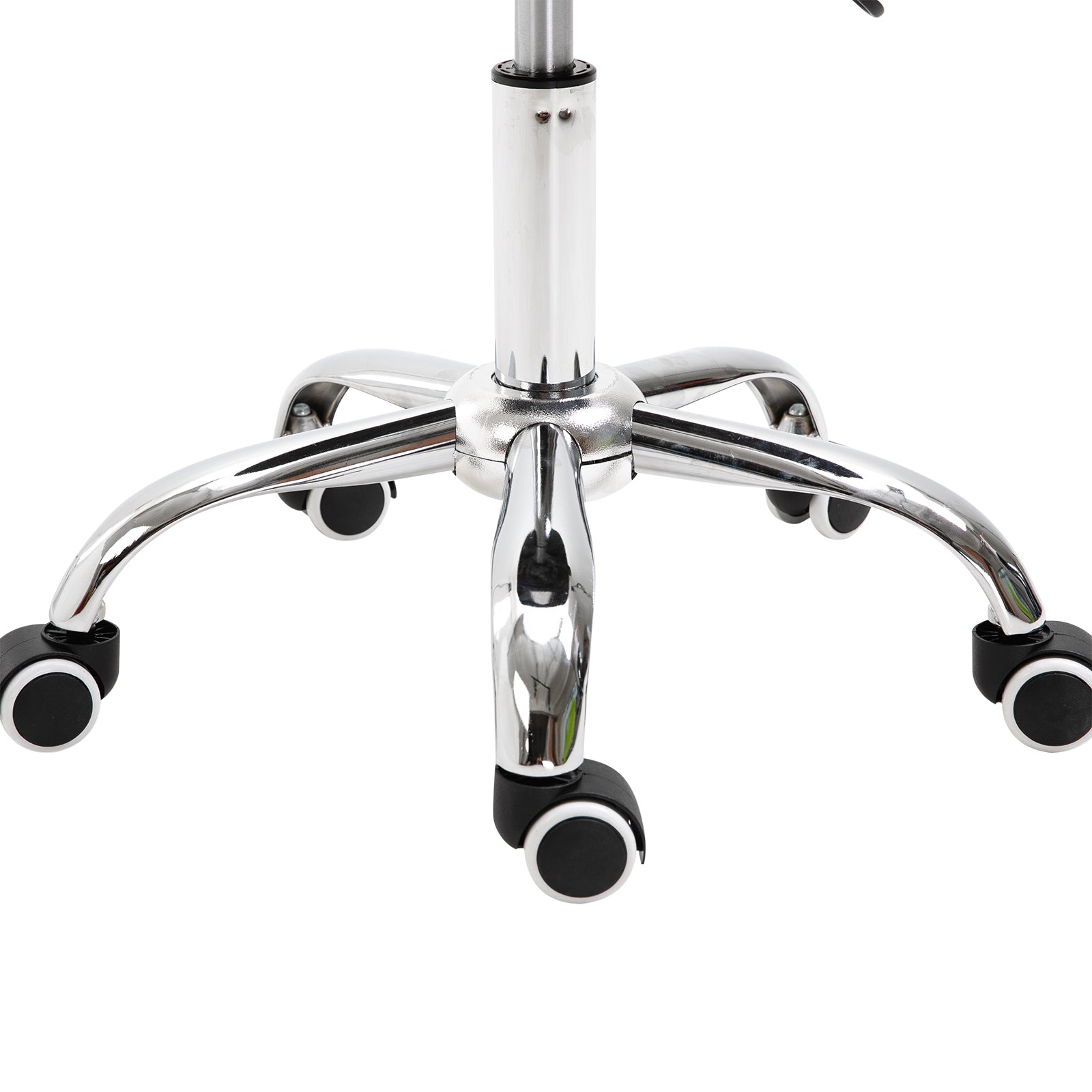 Adjustable Hydraulic Rolling Salon Stool Swivel Saddle Chair Spa Beauty Seat PU Leather, Black