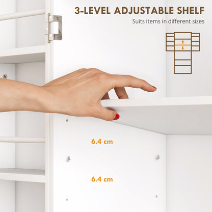 72" Kitchen Pantry Cabinet, Farmhouse Storage Cabinet with 4 Doors, Drawer, 8 Door Shelves and Adjustable Shelf, White