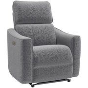 Power Recliner Chair, Chenille Upholstered Recliner Chair with USB Ports, Footrest, Dark Grey