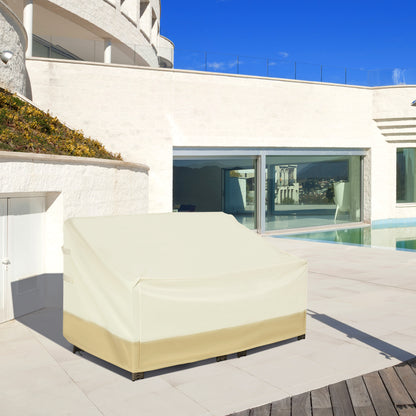 Patio Furniture Covers for 3-Seater Garden Bench, Waterproof 600D Heavy Duty Oxford Fabric Outdoor Sofa Cover, Windproof, Tear Resistant, Anti-UV, 59.8" x 34.3" x 31.1"
