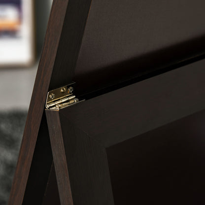 58" x 20" Full Length Mirror with Frame, Floor Standing Mirror, Rectangular Full Body Mirror for Bedroom, Living Room, Brown