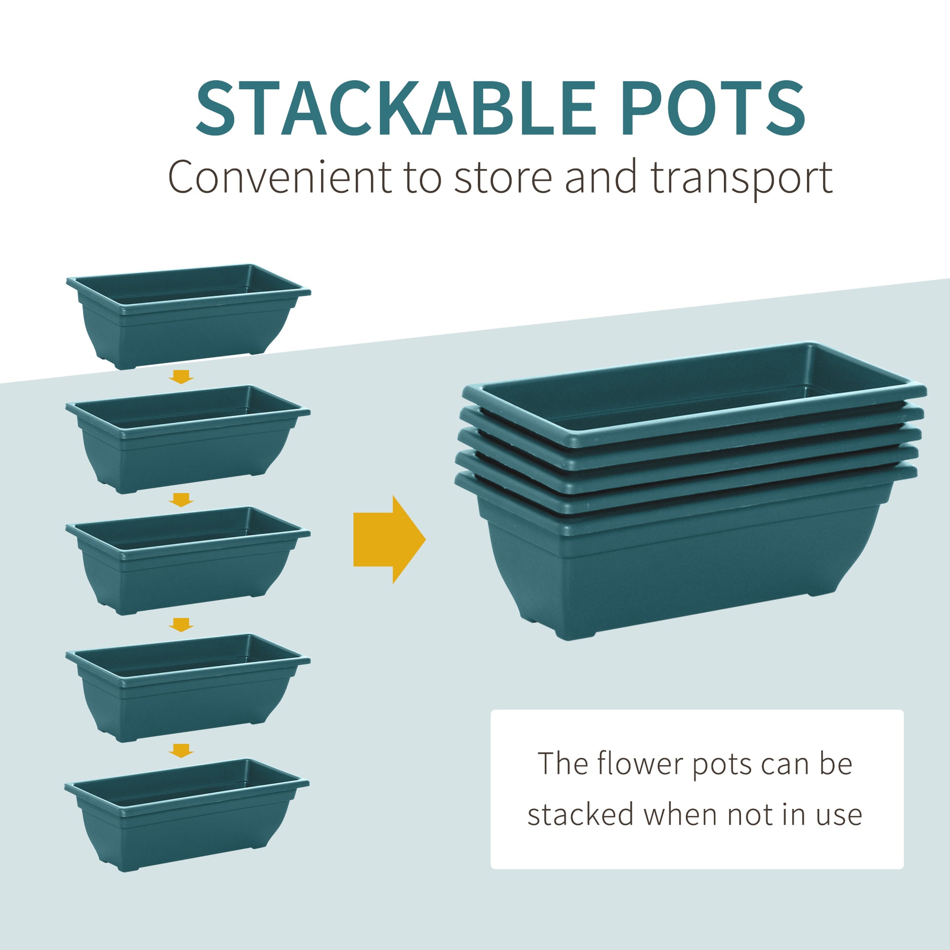 5-Tier Raised Garden Bed with 5 Planter Box, Outdoor Plant Stand Grow Containers with Leaking Holes, Green