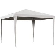 10x10ft Party Tent Portable Gazebo, Folding Garden Canopy Event Shelter Outdoor Sunshade White