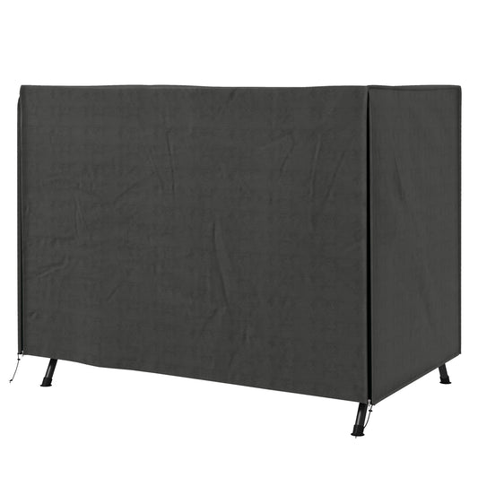 3-Seater Patio Swing Cover, Outdoor Garden Furniture Protection Hammock Glider Cover, 81" x 49" x 65", Dark Grey