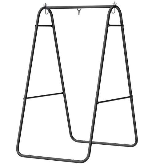 Hanging Hammock Stand Only Heavy Duty Steel A-Frame for Hanging Hammock, Max Load 330 LBS, Black