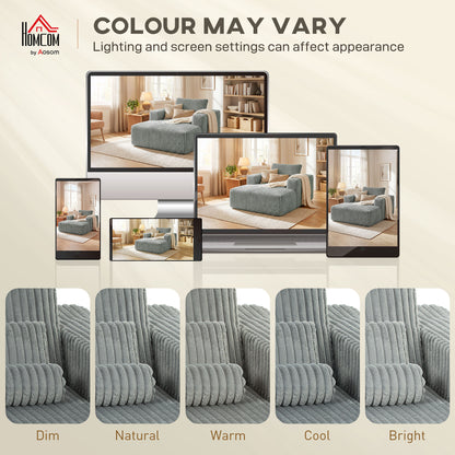 Sofa Bed, Sleeper Chair Bed with Pillow, Single, Grey