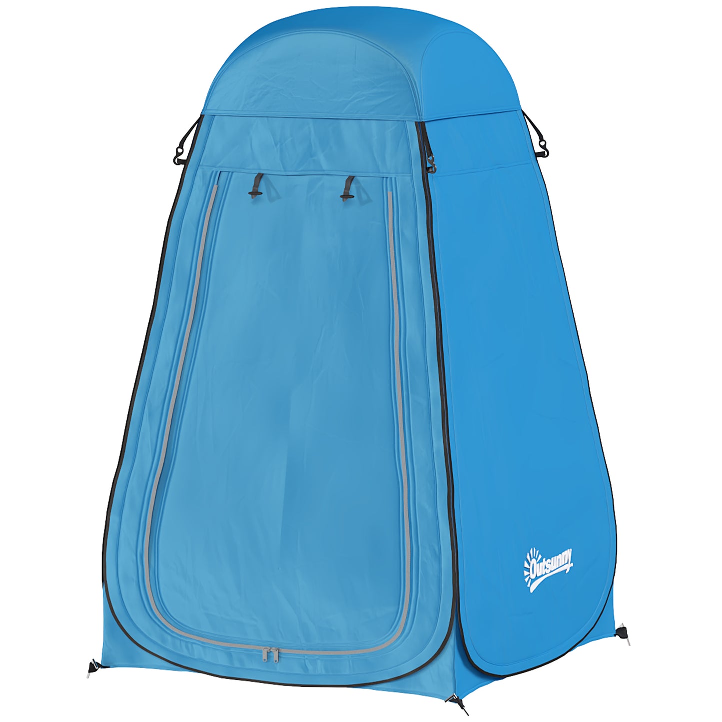 Pop Up Shower Tent, Portable Privacy Room for Outdoor Changing, Dressing, Fishing Storage with Carrying Bag, Blue