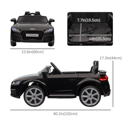 Aosom Officially Licensed Kids Ride-On Car 6V Battery Powered Vehicle Perfect Gift For Kids with Remote Control, Suspension Wheel, Adjustable Speed, Black