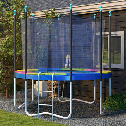 Soozier 8FT Trampoline Spring Cover, Trampoline Pad Replacement, Waterproof and Tear-Resistant, All-Weather Trampoline Accessories, Multi-Colored