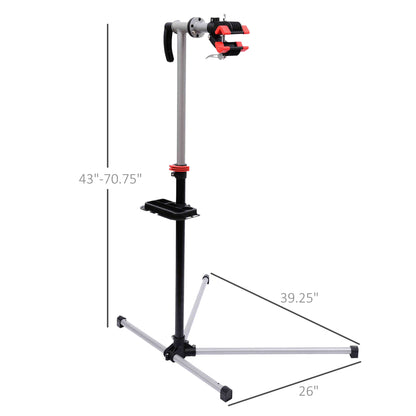 47" To 75" Adjustable Bike Repair Stand Tool Tray Bicycle Cycle Rack Work