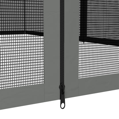 Replacement Mosquito Netting for Gazebo 10' x 13' Black Screen Walls for Canopy with Zippers