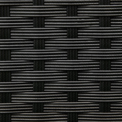 Rattan Raised Garden Boxes, Elevated Flower Beds with Storage Shelf for Herbs, Flowers, Vegetables, Black