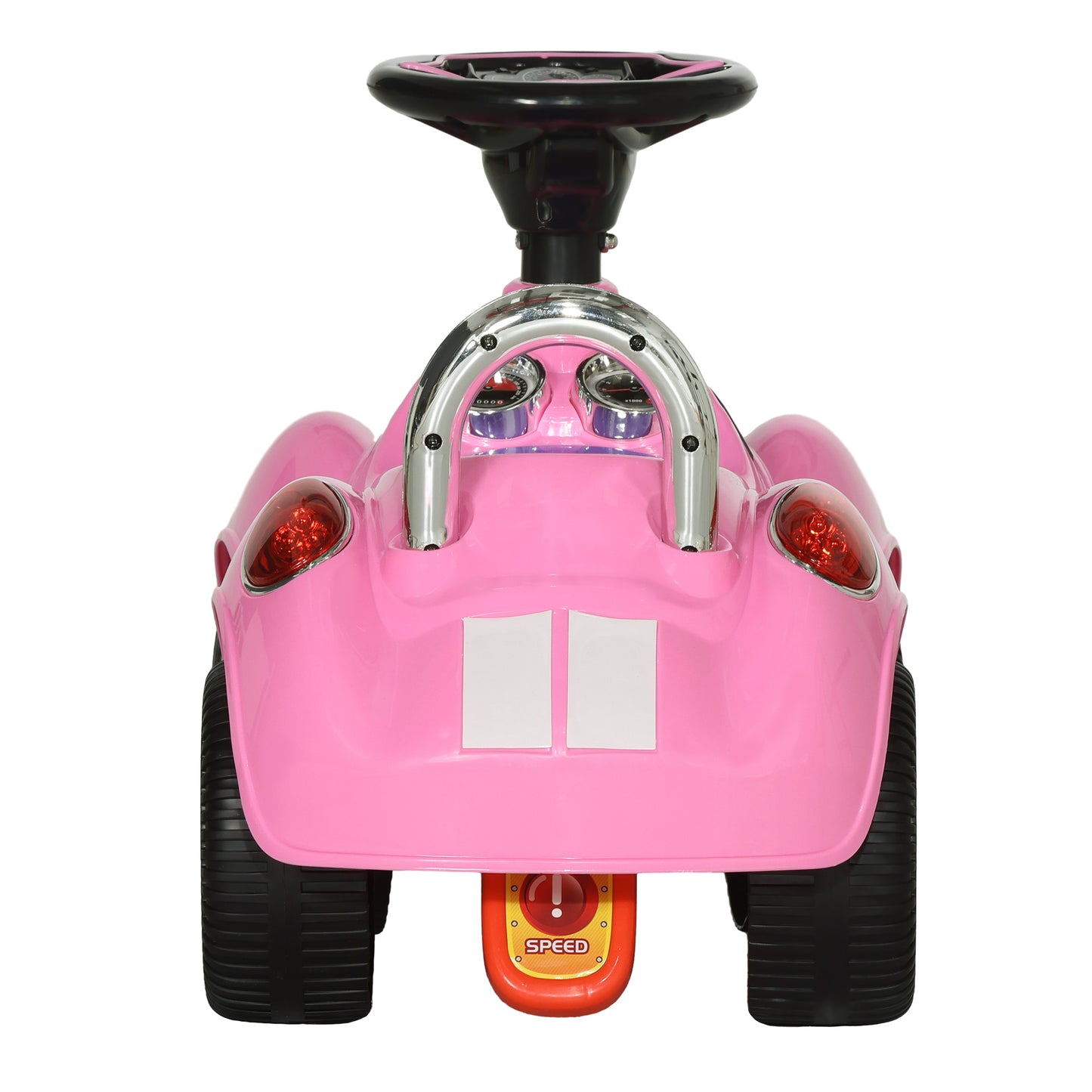Qaba Baby Push Car with Music, Horn, Light, Pink
