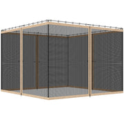 Replacement Mosquito Netting for Gazebo 12' x 12' Black Screen Walls for Canopy with Zippers, Beige