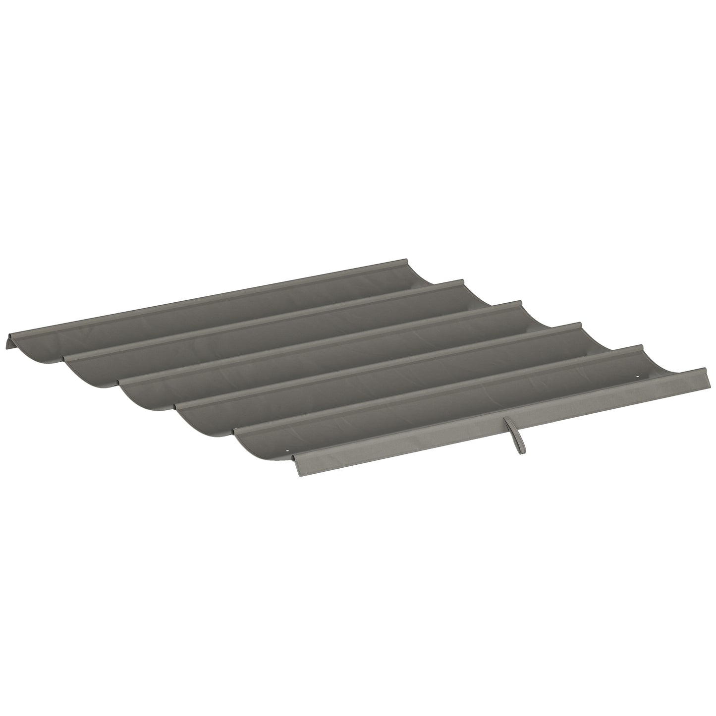 8.2' x 8.4' Retractable Pergola Canopy Replacement for 10' x 10' Frame, Cover Replacement (Cover Top Only), Light Grey