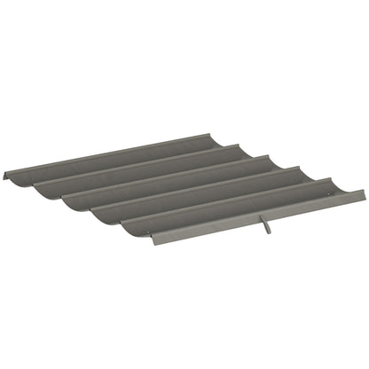 8.2' x 8.4' Retractable Pergola Canopy Replacement for 10' x 10' Frame, Cover Replacement (Cover Top Only), Light Grey