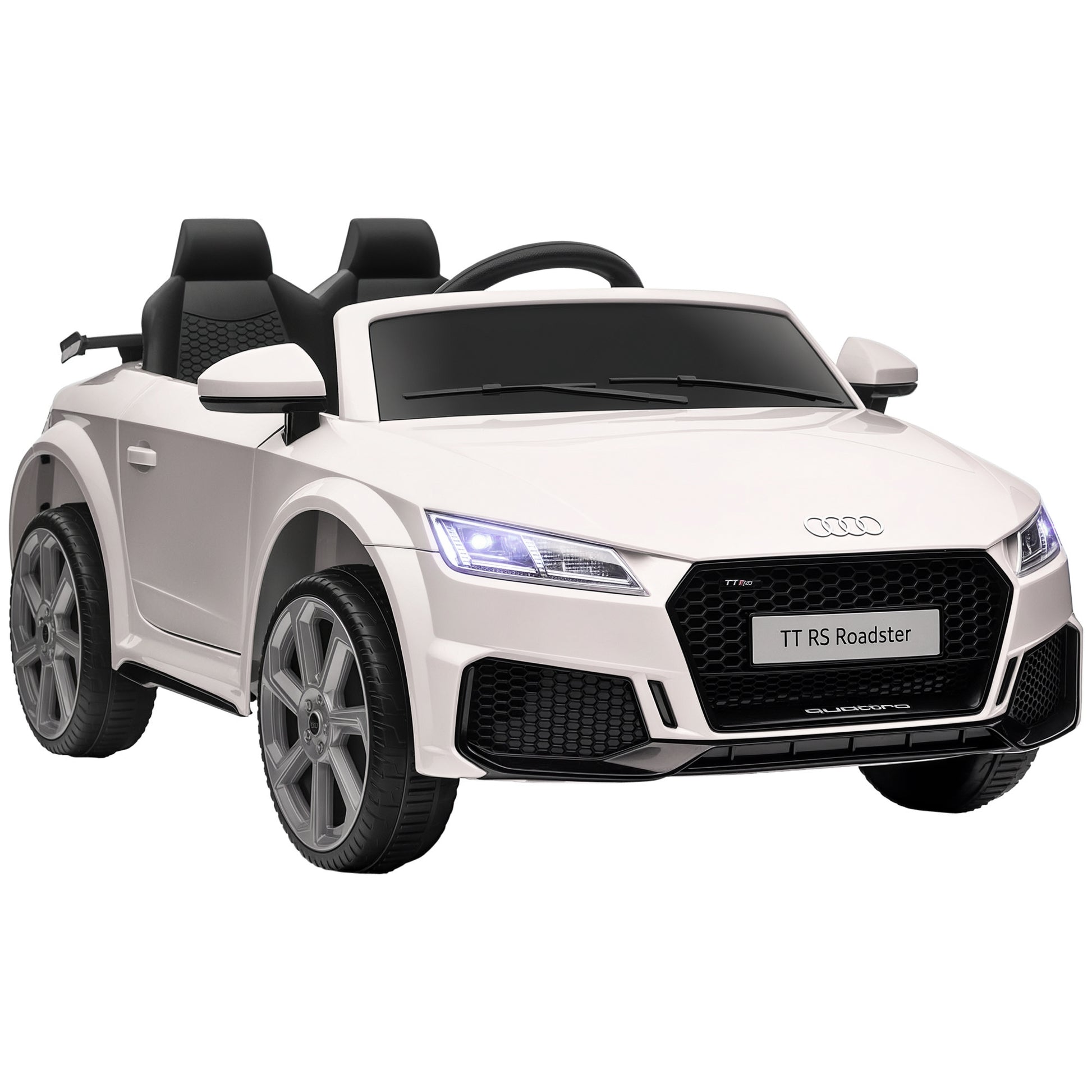 Aosom Officially Licensed Kids Ride-On Car 6V Battery Powered Vehicle Perfect Gift For Kids with Remote Control, Suspension Wheel, Adjustable Speed, White