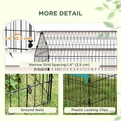 73" Small Animal Cage with Roof, Indoor/Outdoor Use, for Chicken, Rabbits, Chinchillas, Green