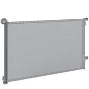 Retractable Dog Gate, 36.6" Tall, Extends to 55" Wide, Mesh Pet Gate with Single Hand Operation, for Stairs, Doorways