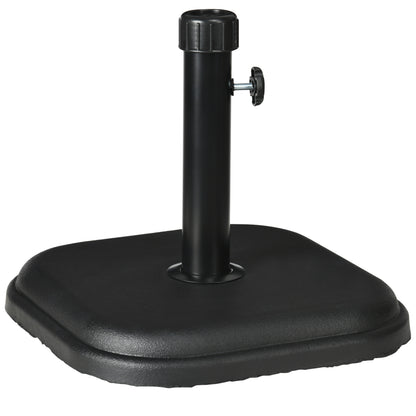 Patio Umbrella Base, 24 lb Heavy Duty Concrete Umbrella Stand, Market Table Umbrella Base Holder for Outdoor, Black