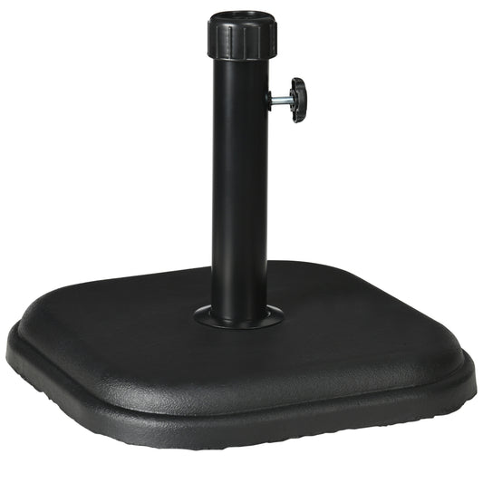 Patio Umbrella Base, 24 lb Heavy Duty Concrete Umbrella Stand, Market Table Umbrella Base Holder for Outdoor, Black