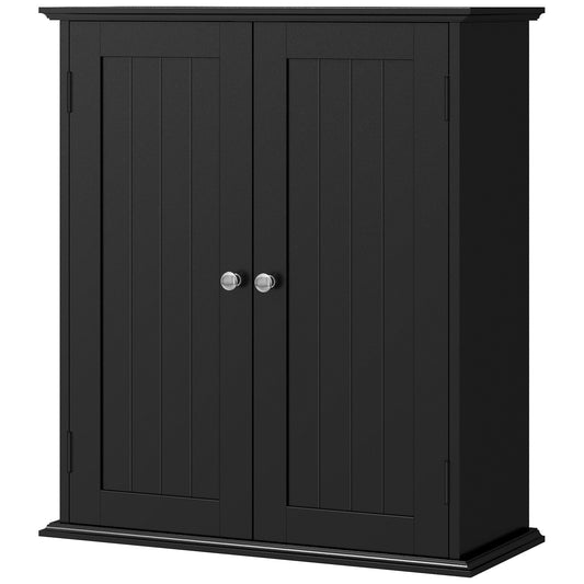 Bathroom Medicine Cabinet, Wall Cabinet with 2 Doors and Adjustable Shelf, Space Saver Over Toilet Cabinet