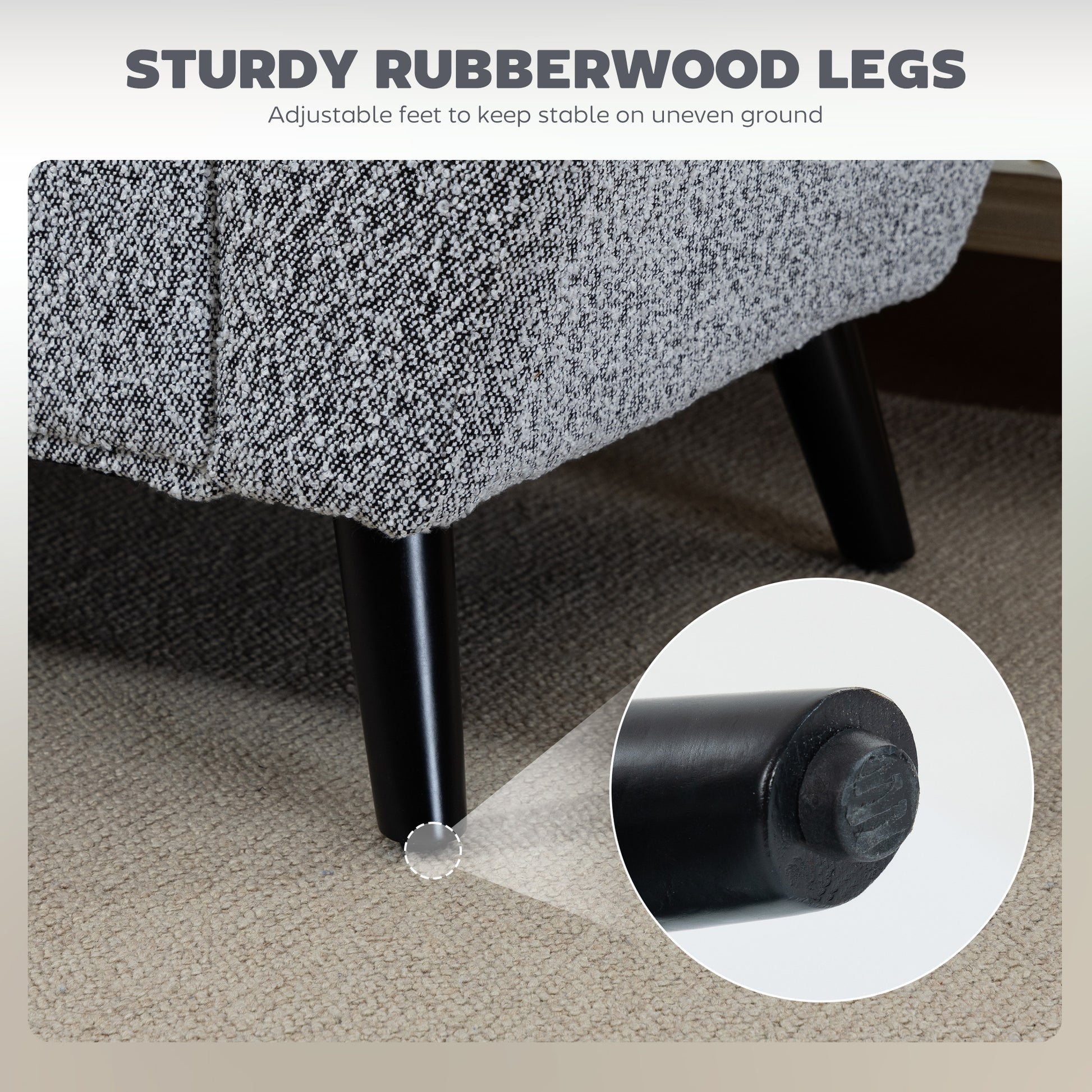 Upholstered Storage Bench with Arms, Modern Ottoman Bench for Bedroom, Entryway, and Living Room, Grey