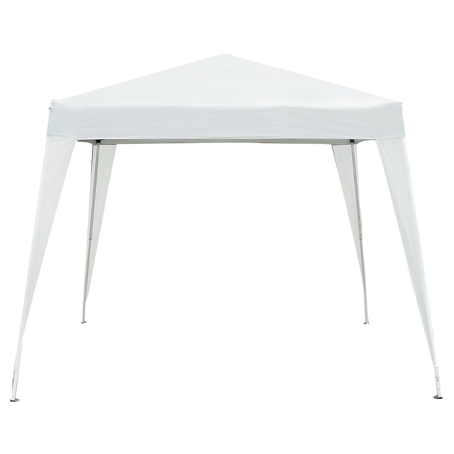 10' x 10' Arbor Barnum Folding Pop-up Garden Gazebo with Transport Bag-White