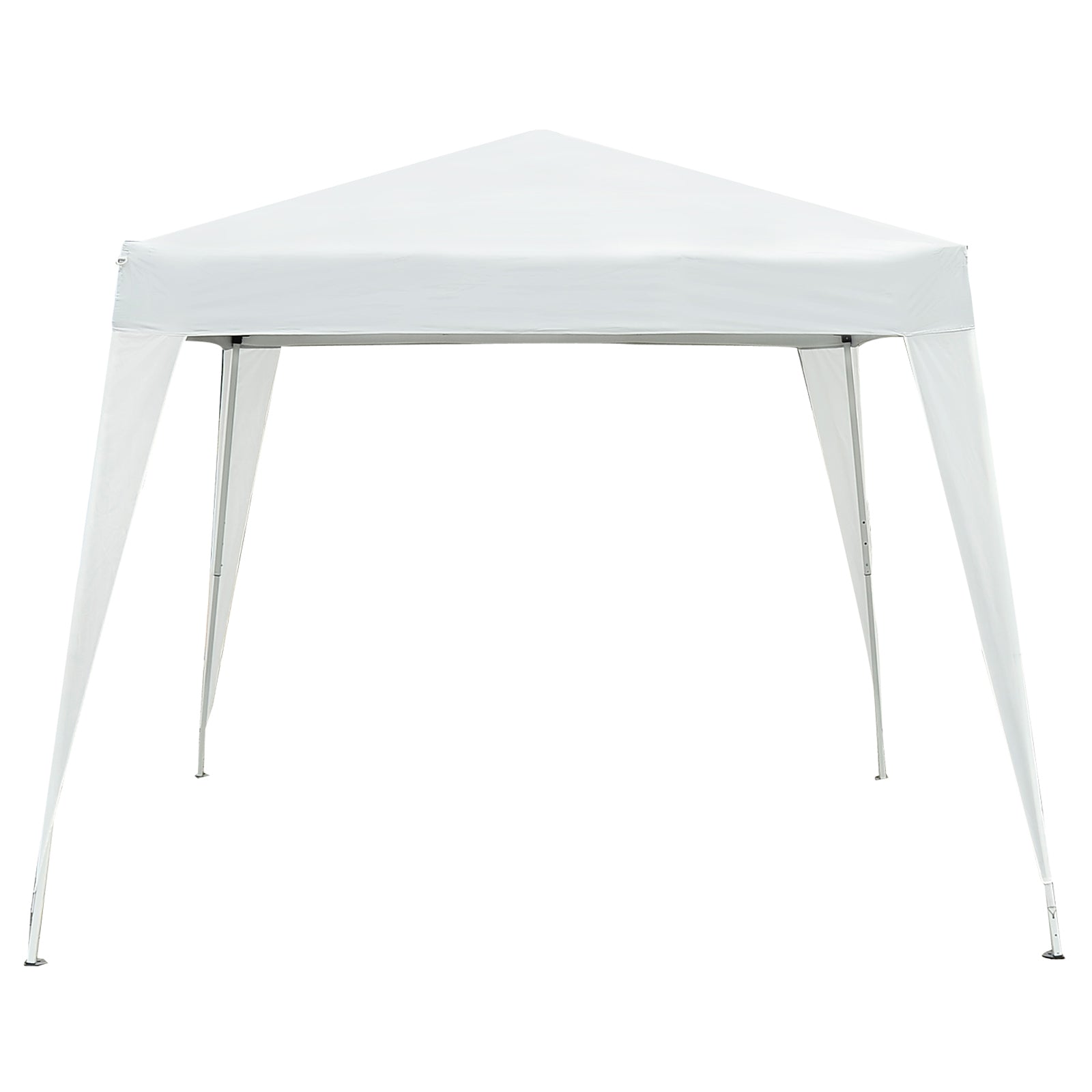 10' x 10' Arbor Barnum Folding Pop-up Garden Gazebo with Transport Bag-White