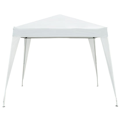 10' x 10' Arbor Barnum Folding Pop-up Garden Gazebo with Transport Bag-White