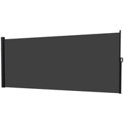 13' x 6' Retractable Side Awning, Outdoor Privacy Screen for Garden, Hot Tub, Balcony, Terrace, Pool, Black