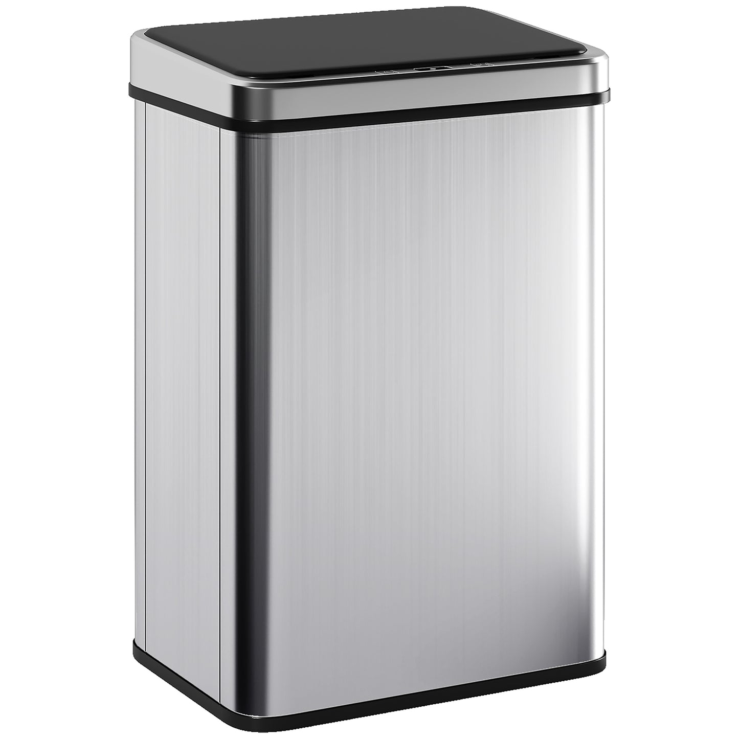 10.6 Gallon Automatic Garbage Can with Soft-Close Lid, Touchless Trash Can with Fingerprint Resistant Stainless Steel