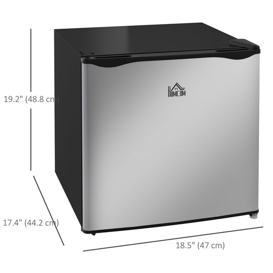 1.1 Cu. Ft. Mini Freezer, Compact Upright Freezer with Reversible Door, Removable Shelf, Adjustable Temperature, Silver