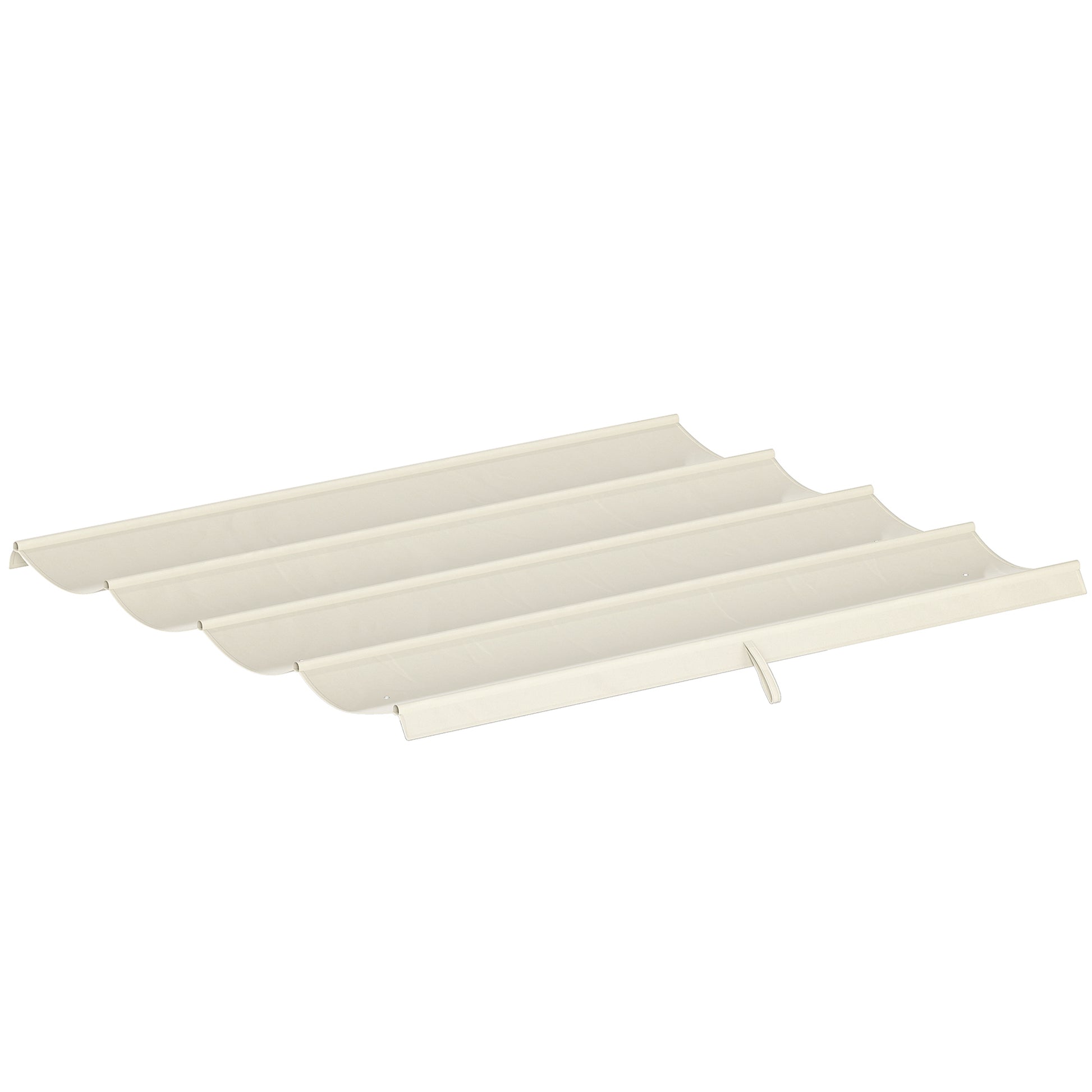 8' x 9.4' Retractable Pergola Canopy Replacement, Fit 7' x 10' Frame, UV30+ Pergola Cover Top Only, Cream