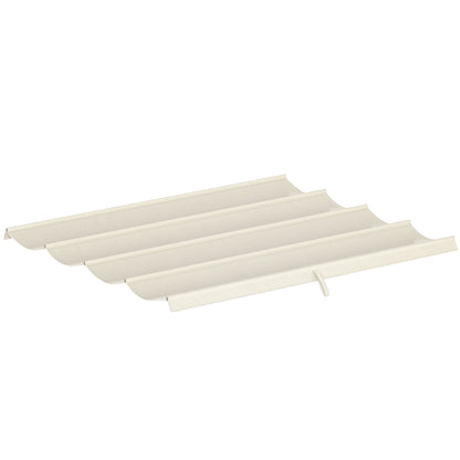 8' x 9.4' Retractable Pergola Canopy Replacement, Fit 7' x 10' Frame, UV30+ Pergola Cover Top Only, Cream