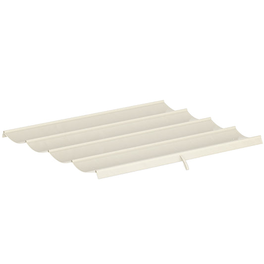 8' x 9.4' Retractable Pergola Canopy Replacement, Fit 7' x 10' Frame, UV30+ Pergola Cover Top Only, Cream