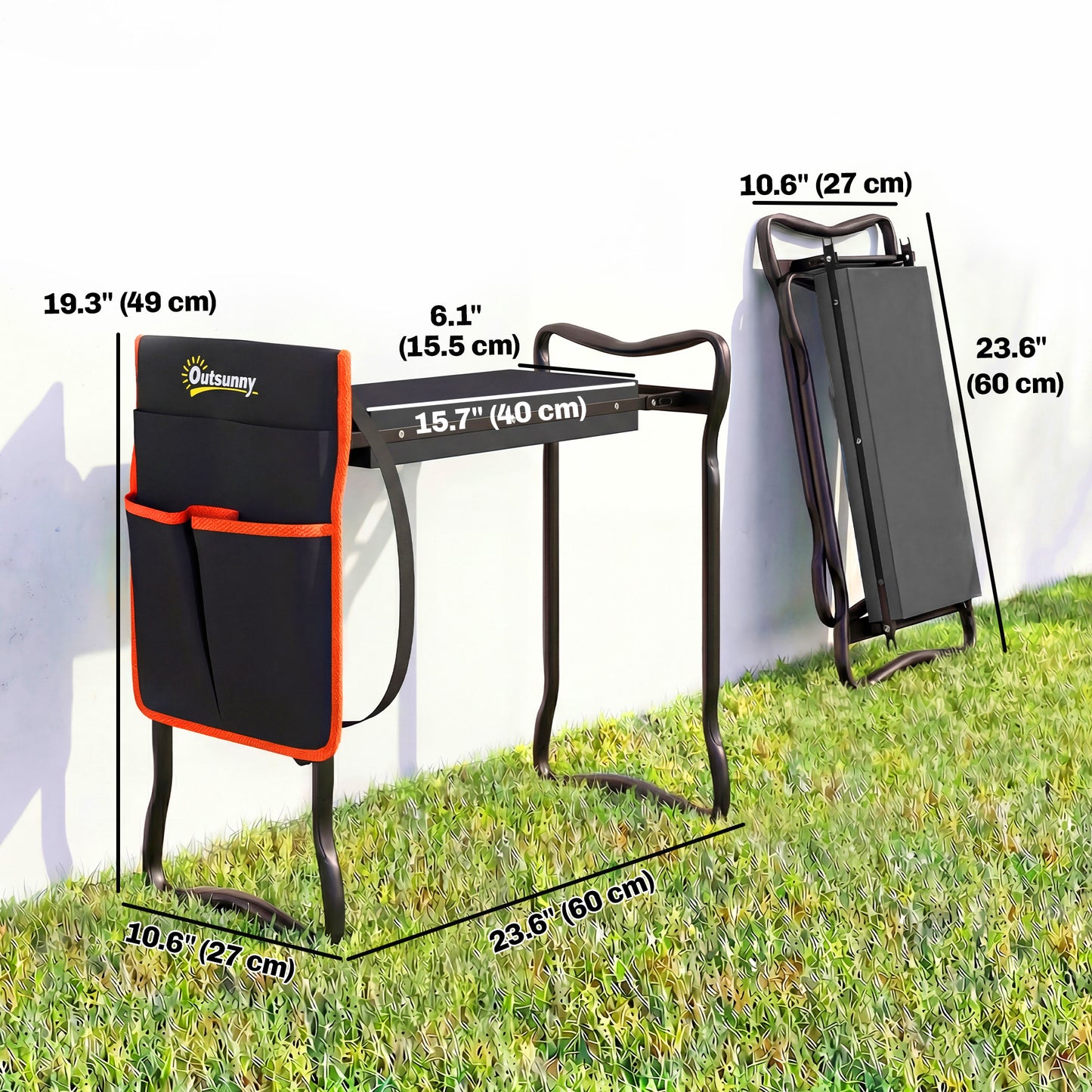 Garden Kneeler and Seat, 330lbs Heavy Duty Gardening Stool with Thick Soft Kneeling Pad
