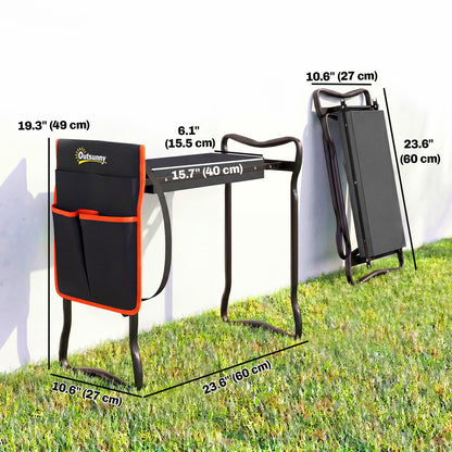 Garden Kneeler and Seat, 330lbs Heavy Duty Gardening Stool with Thick Soft Kneeling Pad